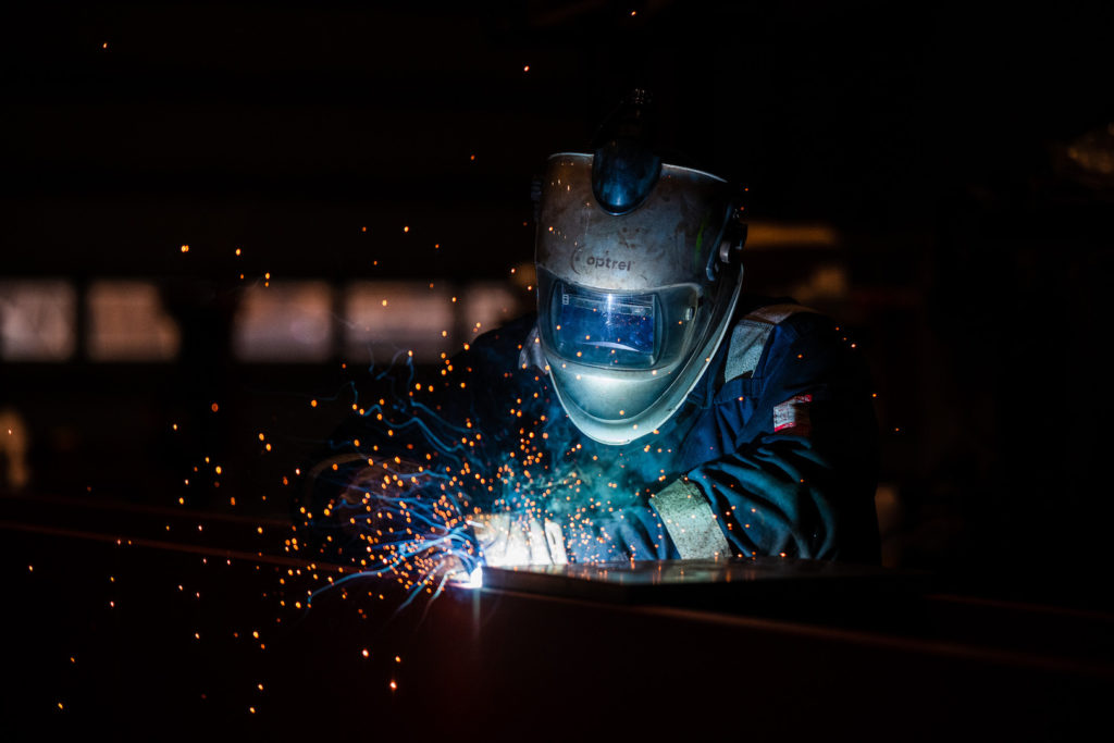 Industrieel fotograaf lassers