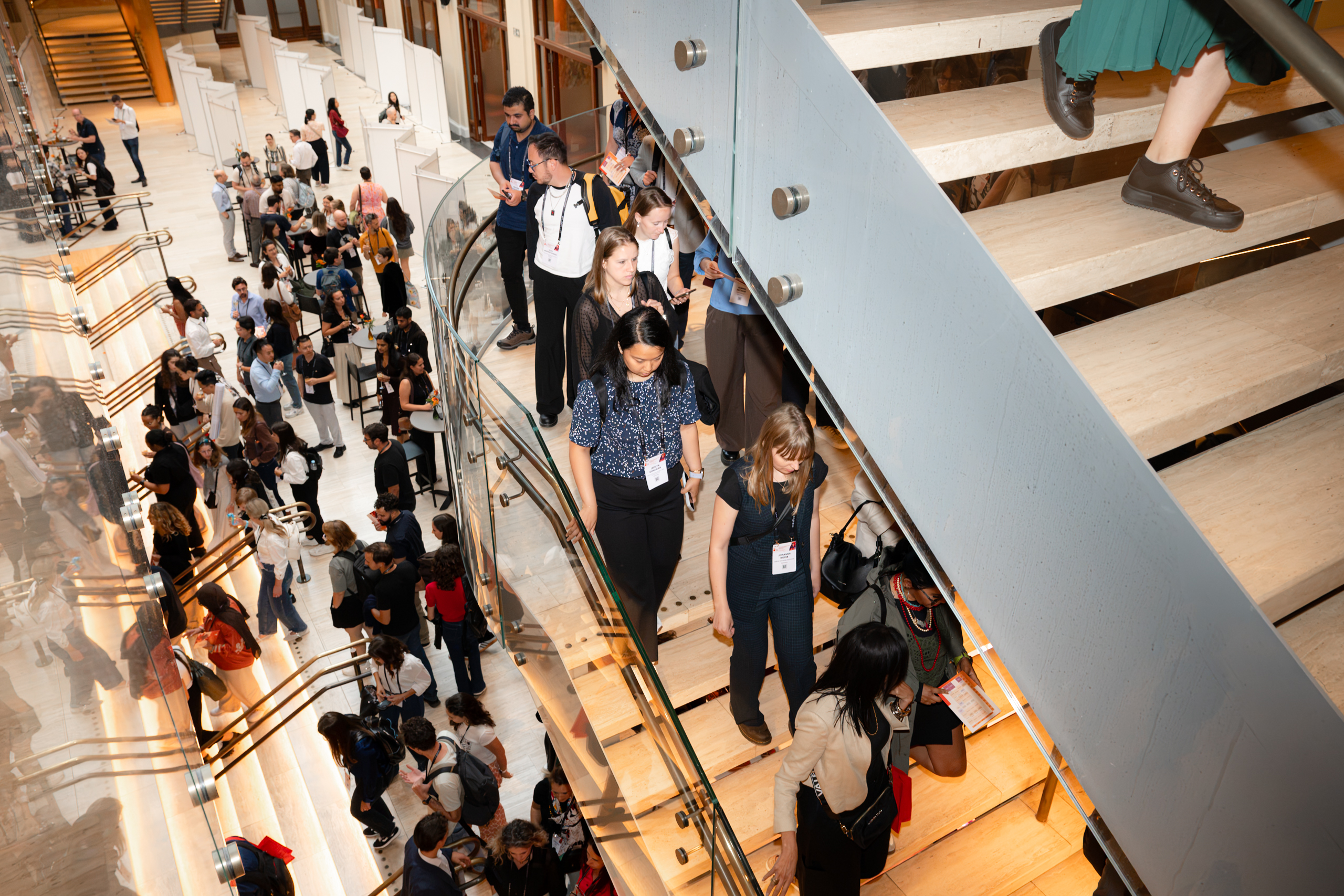 people moving between sessions at the esb 2026 congress