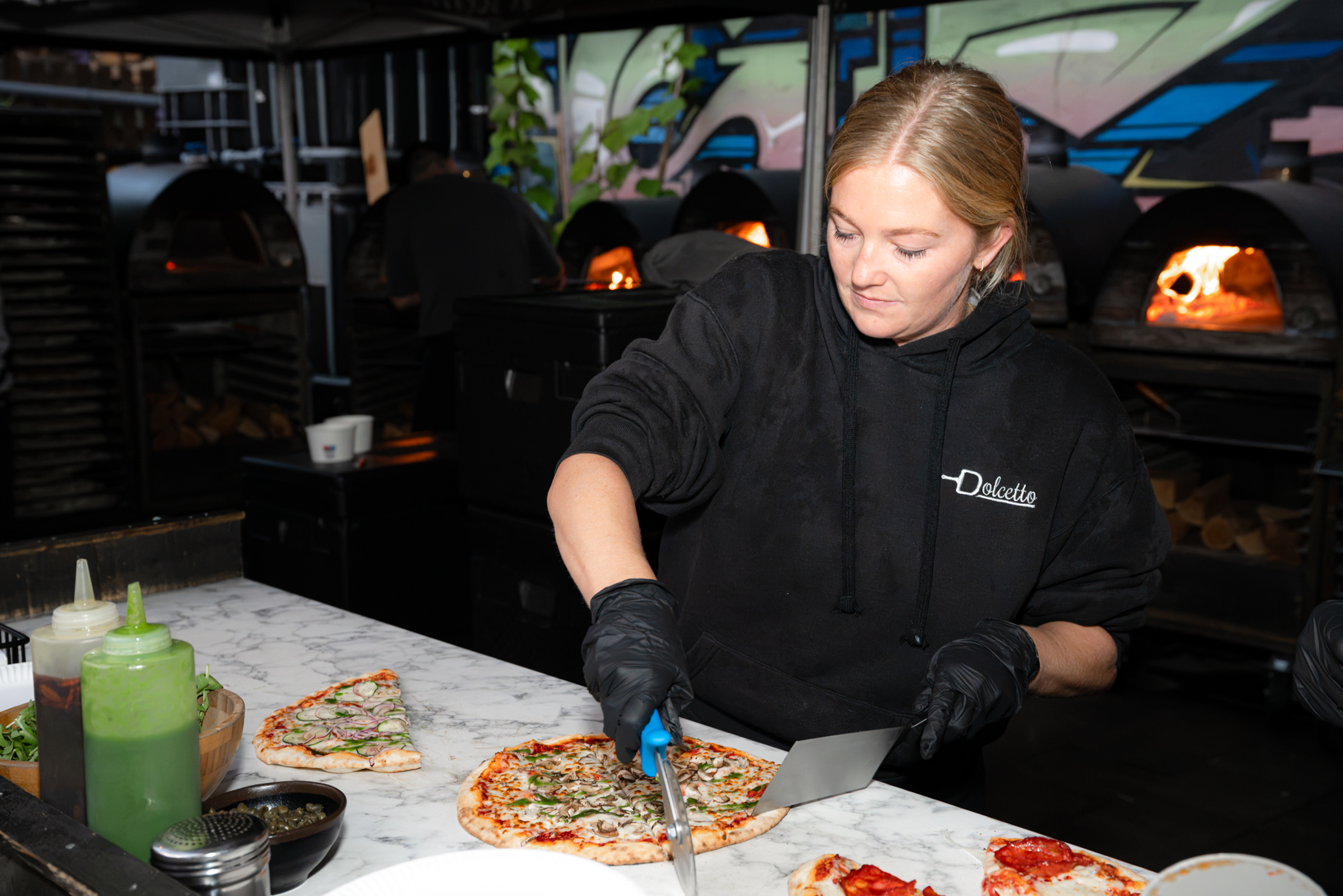 pizza during the ysf's night out