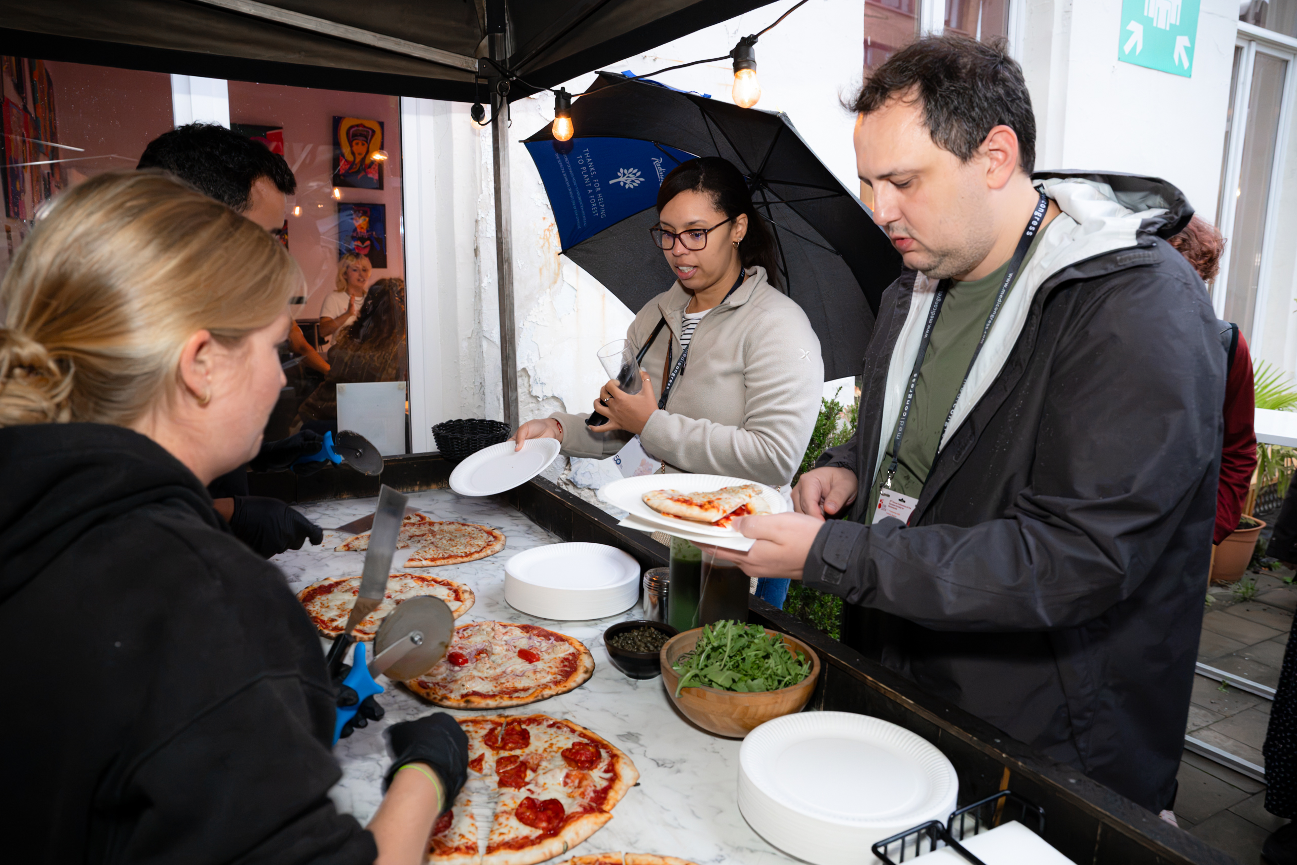pizza during the ysf's night out